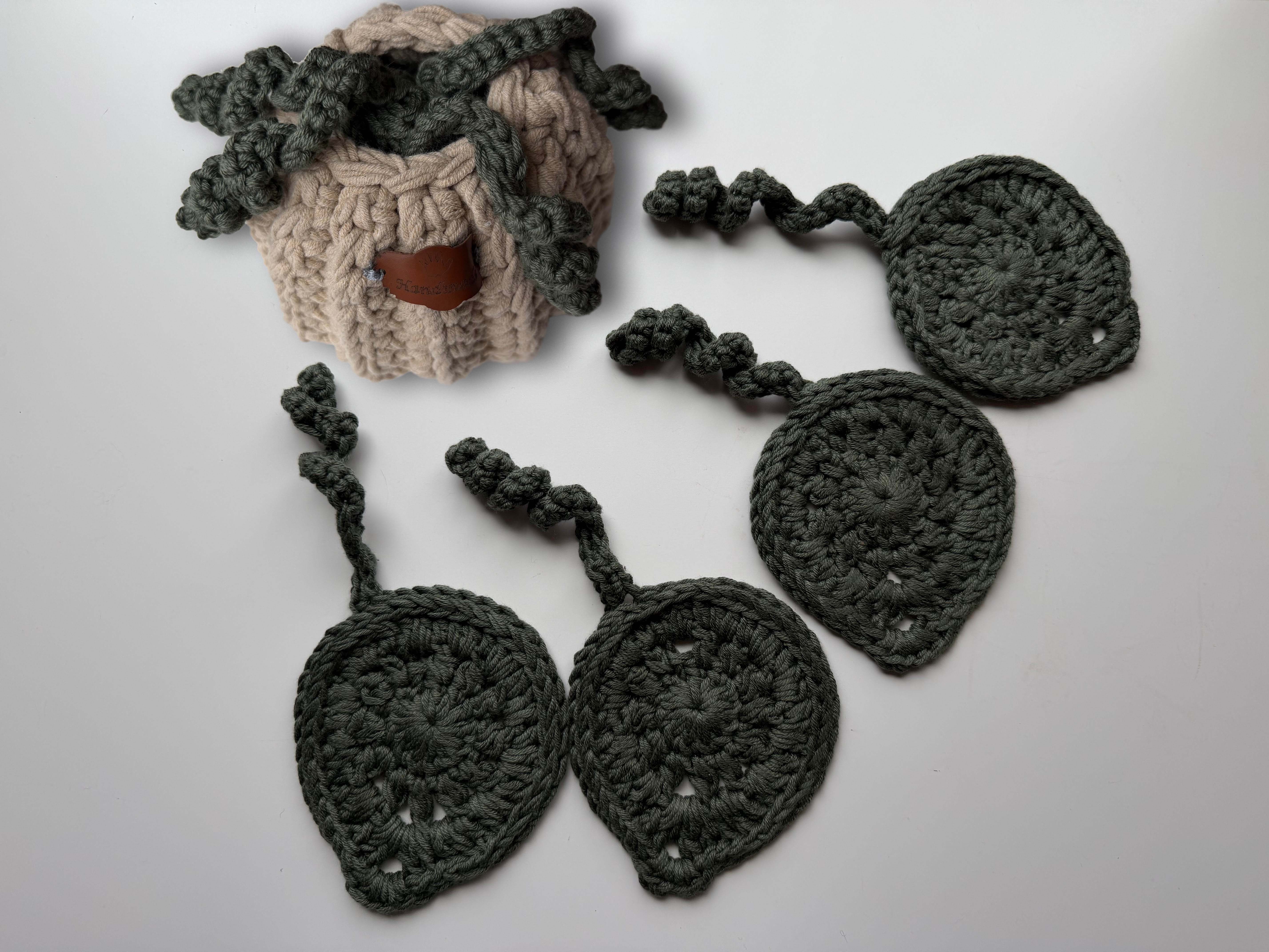 Pumpkin Coaster Set (4-Pack)