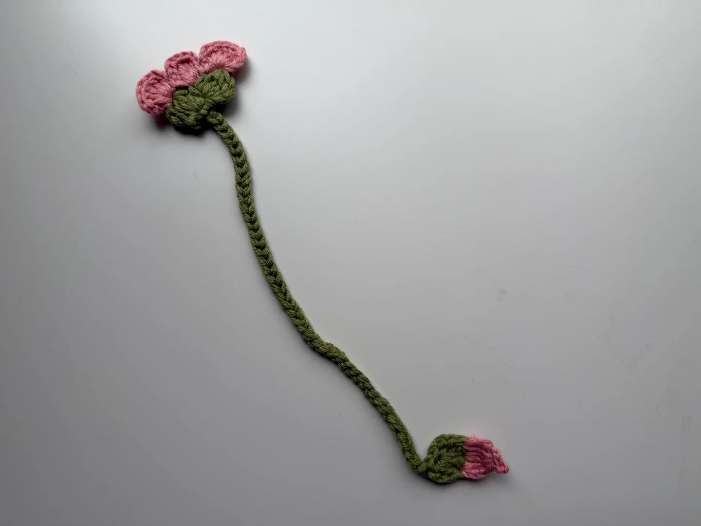 Flower Crochet Bookmark (Light Pink)