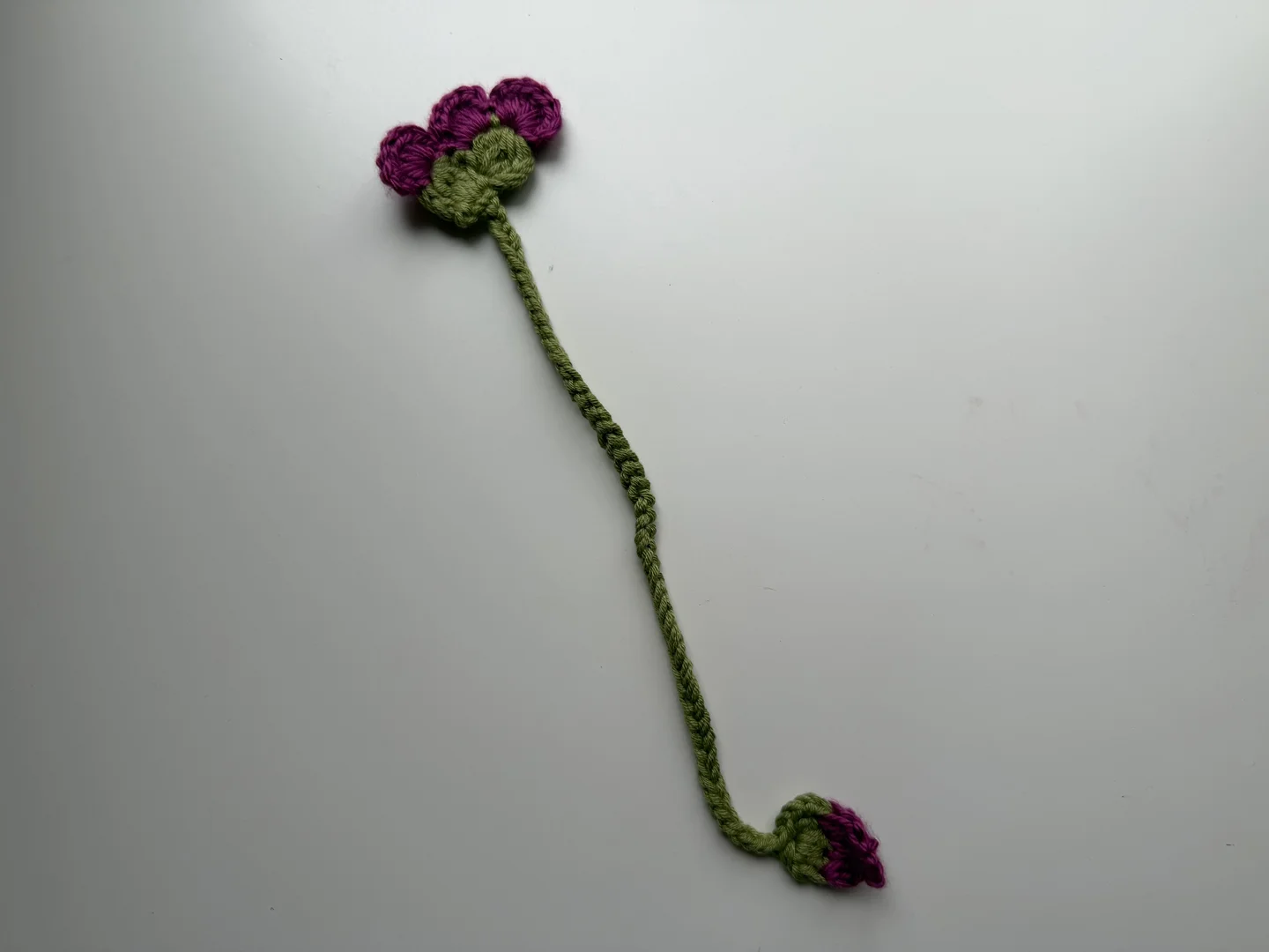 Flower Crochet Bookmark (Purple)